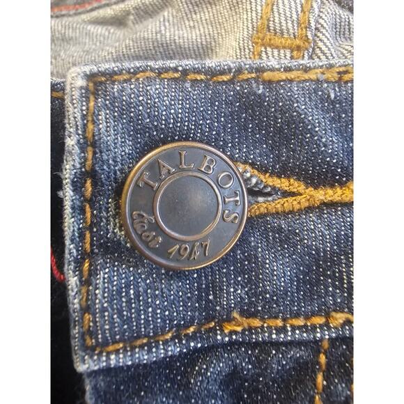 Talbots Women's High Rise Straight Denim Jeans Regular-Fit Blue Size 26 - Picture 3 of 5
